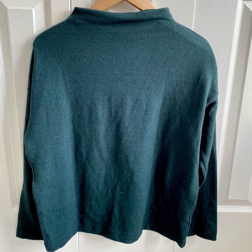 Green Mock Neck Sweater